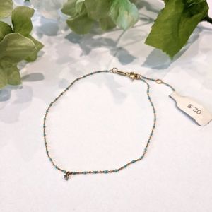 TAI Turquoise Enamel Anklet